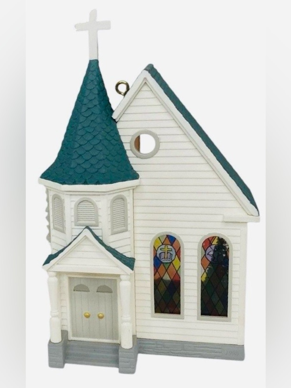 1999 Colonial Church Candlelight Hallmark Ornament